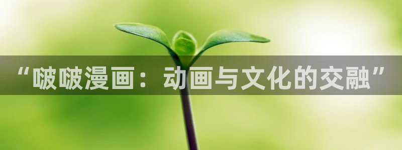 歪歪漫画韩漫免费漫画页：“啵啵漫画：动画与文化的交融”